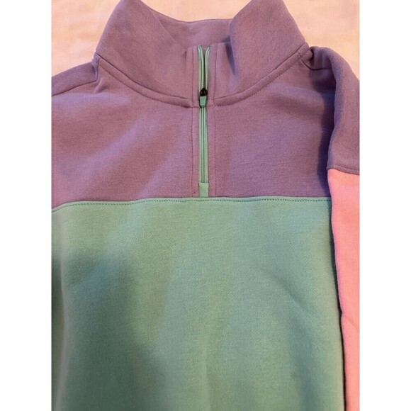 TEK GEAR Ultrasoft Fleece 1/4 Zip Sweatshirt XL 14/16 Big Kid Girls NWT - Picture 2 of 6